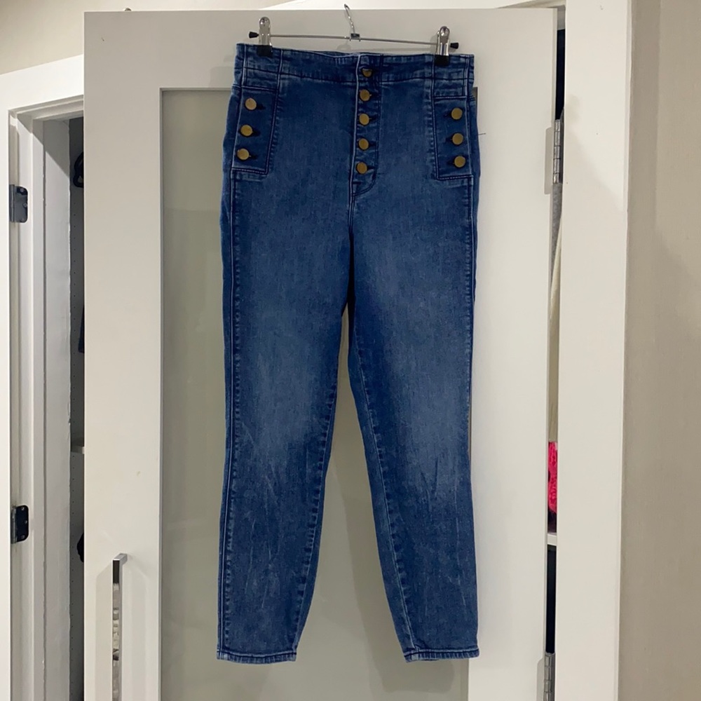 J brand high waisted skinny jeans